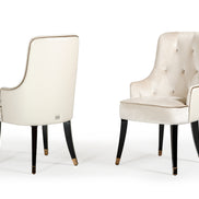Larissa Modern Cream Dining Chair - image 2