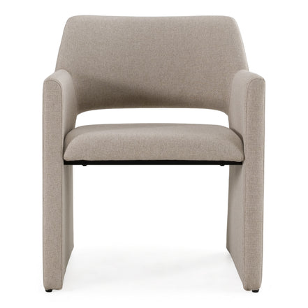 Lasara - Modern Beige Fabric Dining Chair