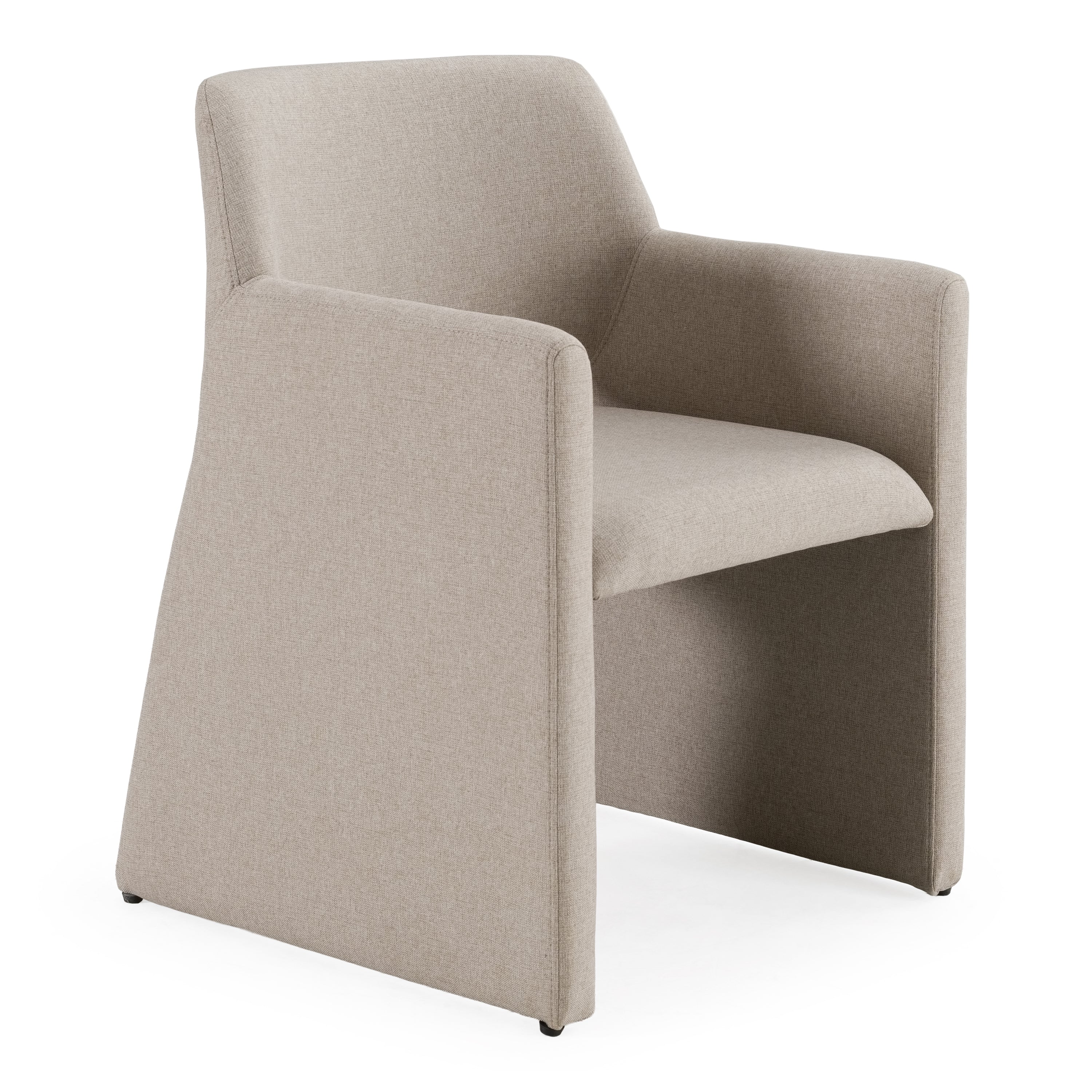 Lasara - Modern Beige Fabric Dining Chair - image 2