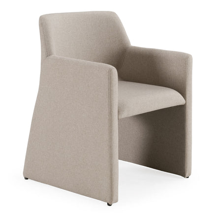 Lasara - Modern Beige Fabric Dining Chair - image 2