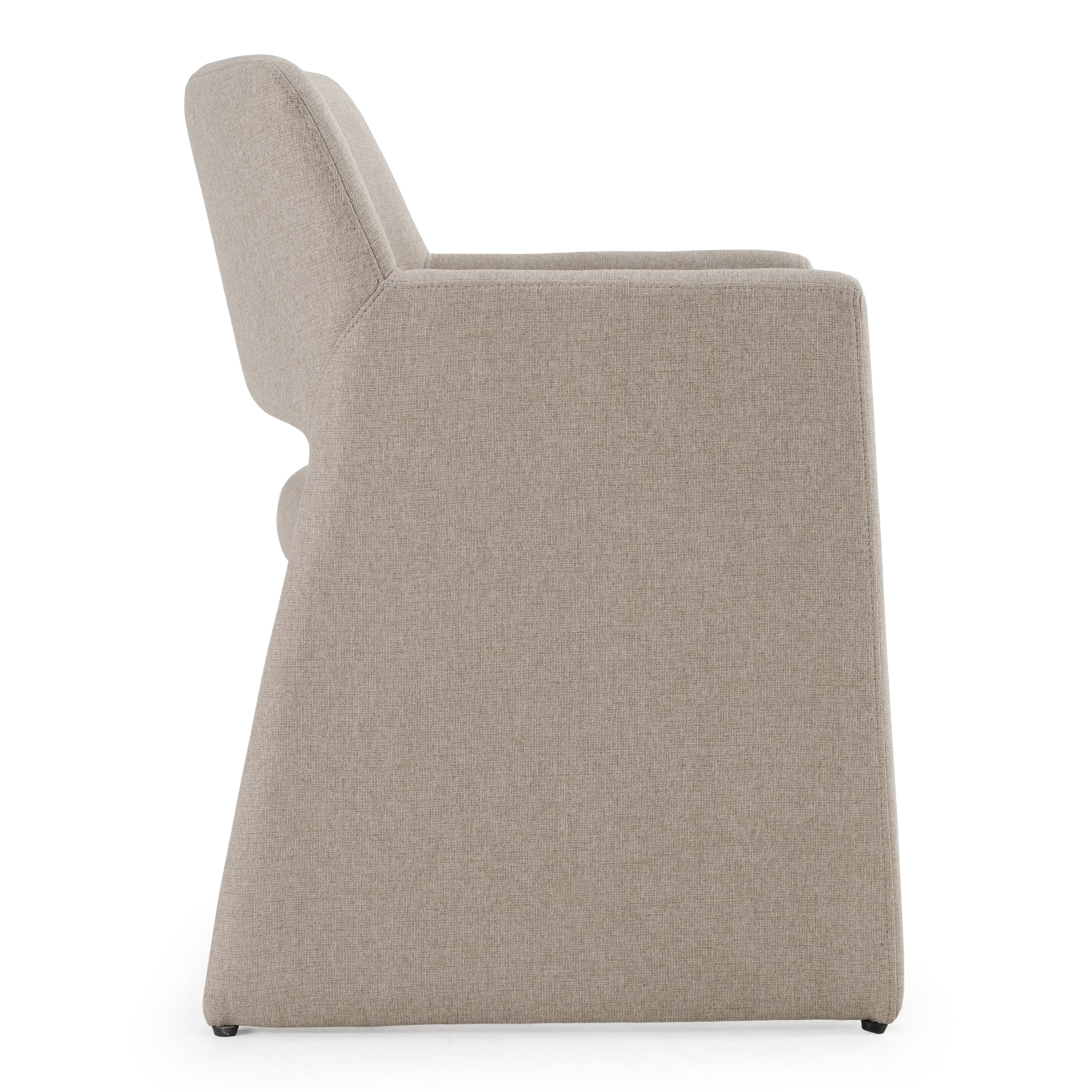 Lasara - Modern Beige Fabric Dining Chair - image 3