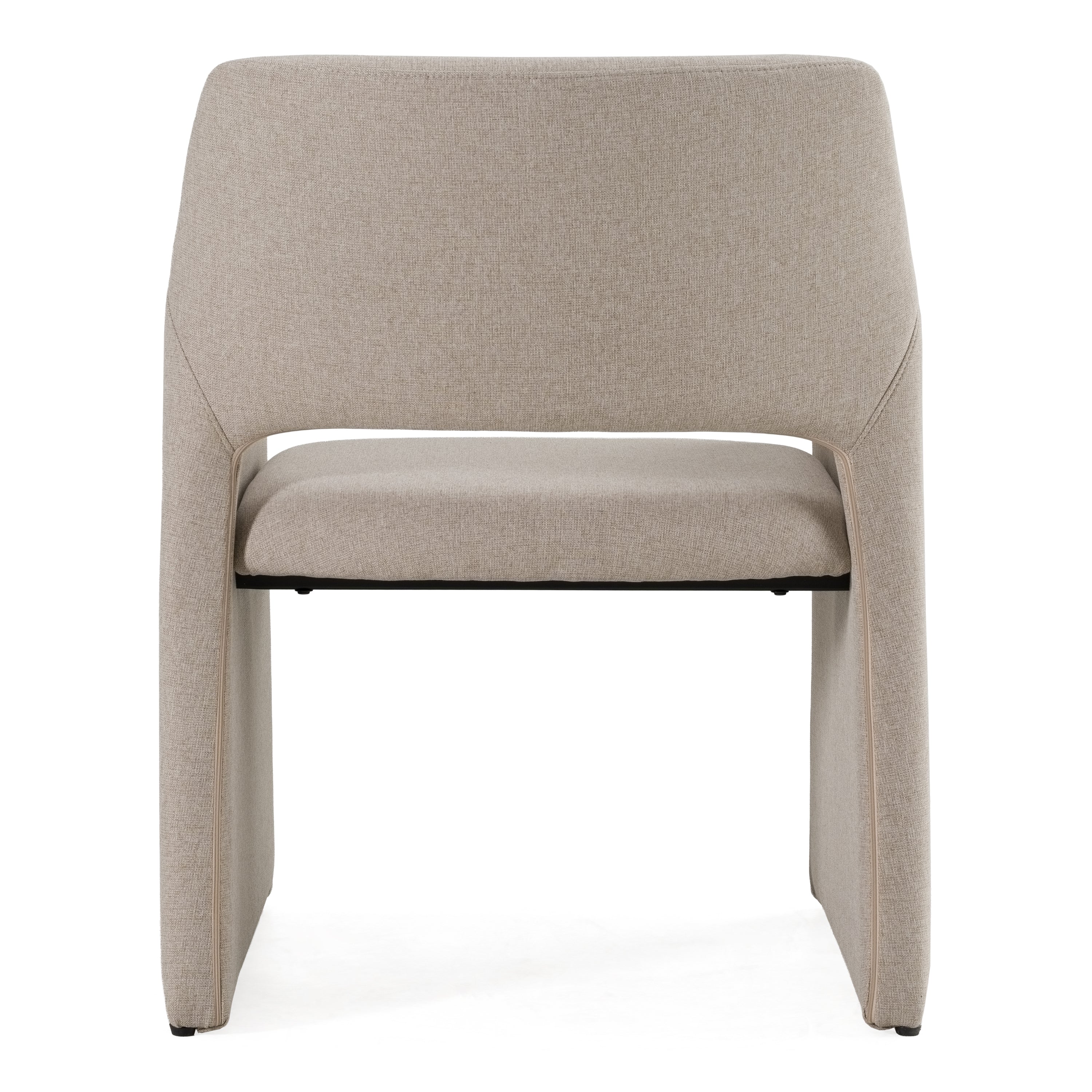 Lasara - Modern Beige Fabric Dining Chair - image 4