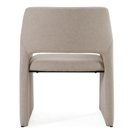 Lasara - Modern Beige Fabric Dining Chair - image 4