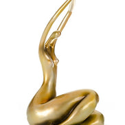 SZ0425 Modern Gold Lass Sculpture - image 2