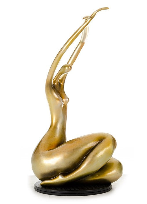 SZ0425 Modern Gold Lass Sculpture - image 2