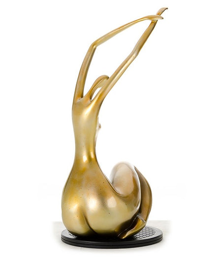 SZ0425 Modern Gold Lass Sculpture - image 3