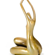 SZ0425 Modern Gold Lass Sculpture - image 5