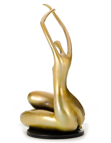 SZ0425 Modern Gold Lass Sculpture - image 5