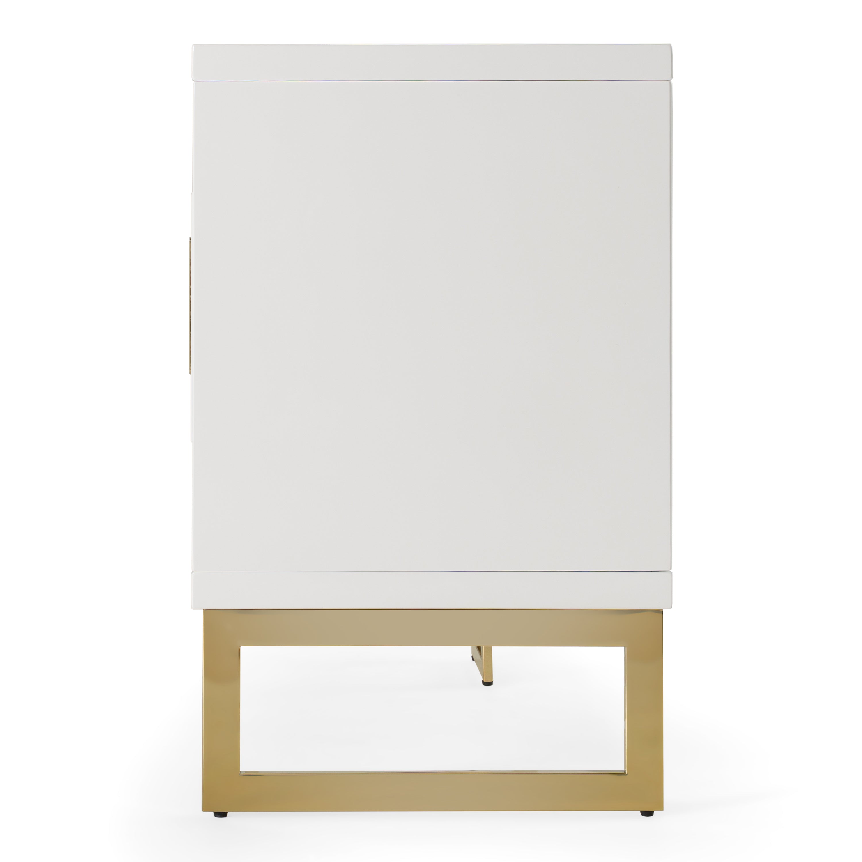 Leah - Contemporary White High Gloss & Champagne Gold Buffet - image 3