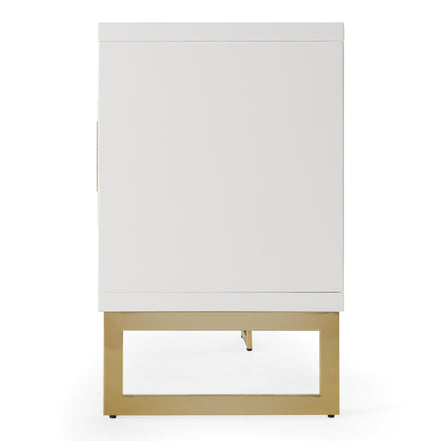 Leah - Contemporary White High Gloss & Champagne Gold Buffet - image 3