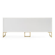 Leah - Contemporary White High Gloss & Champagne Gold Buffet - image 4