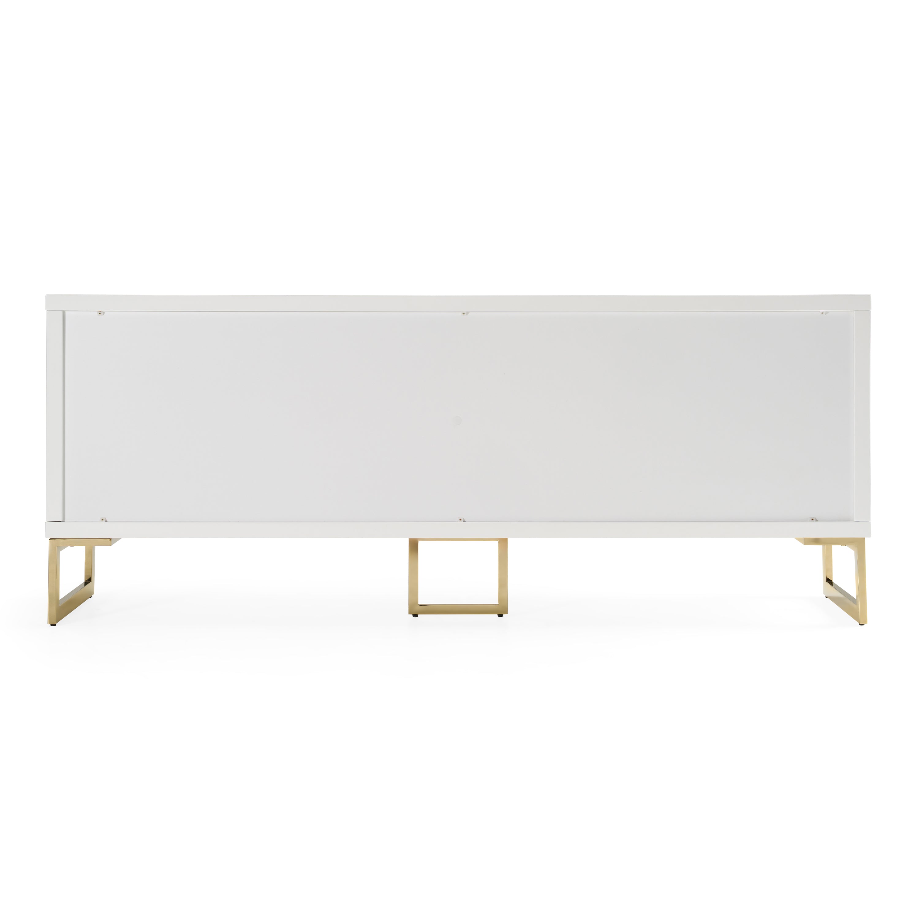 Leah - Contemporary White High Gloss & Champagne Gold Buffet - image 4