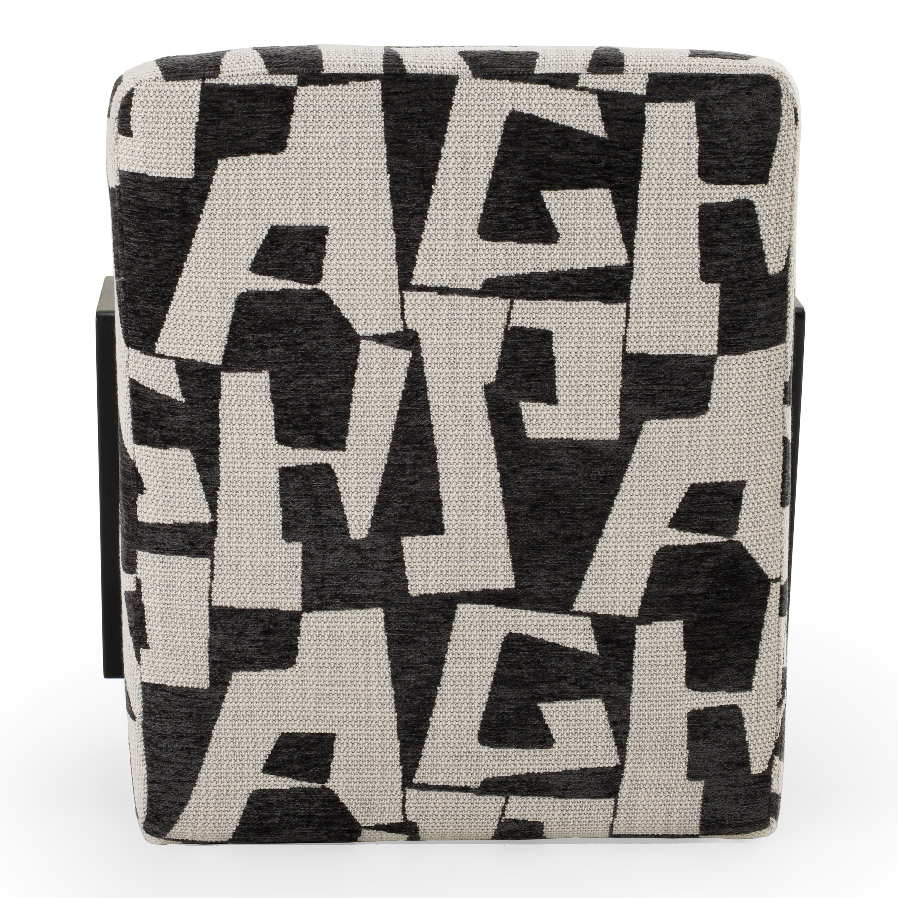 Leana - Modern Black & White Fabric Accent Chair - image 5