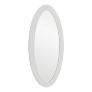 Legend - Modern White High Gloss Oval Mirror