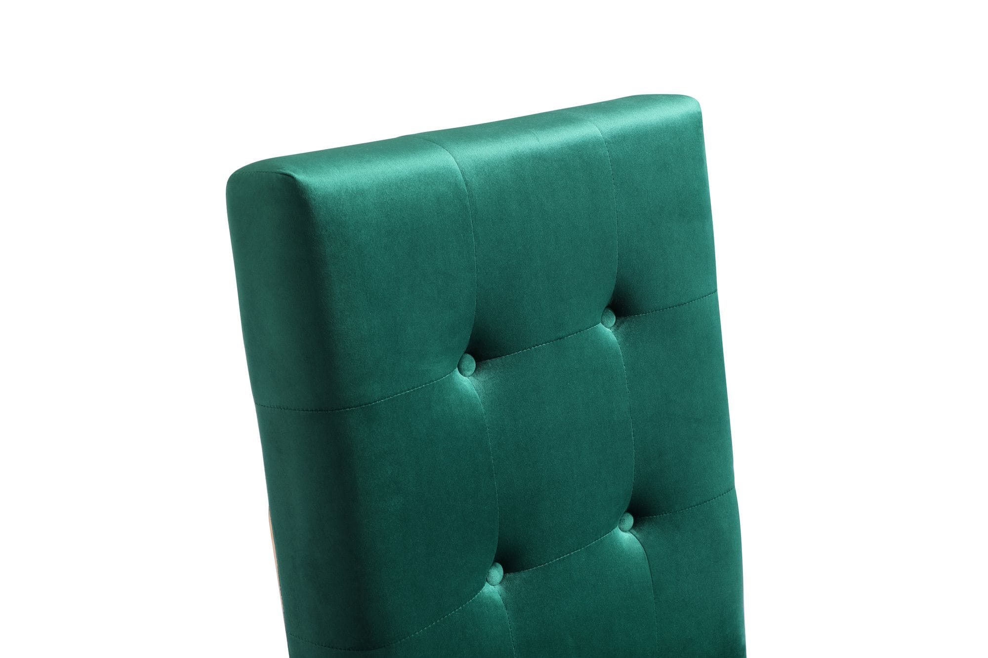 Legend Modern Green Velvet & Rosegold Dining Chair (Set of 2) - image 3