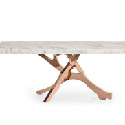Legend - Modern White Marble & Rosegold Dining Table - image 4
