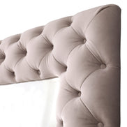 Legend - Transitional Grey Velvet Floor Mirror - image 2