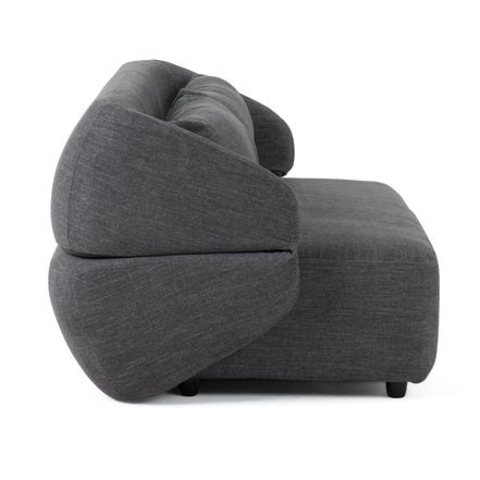 Lerner - Modern Dark Grey Fabric Sofa Bed - image 5
