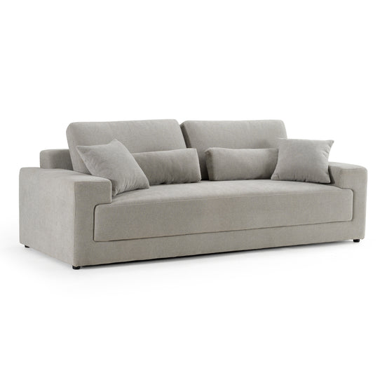 Loki - Modern Grey Fabric 3-Seat Sofa - image 2