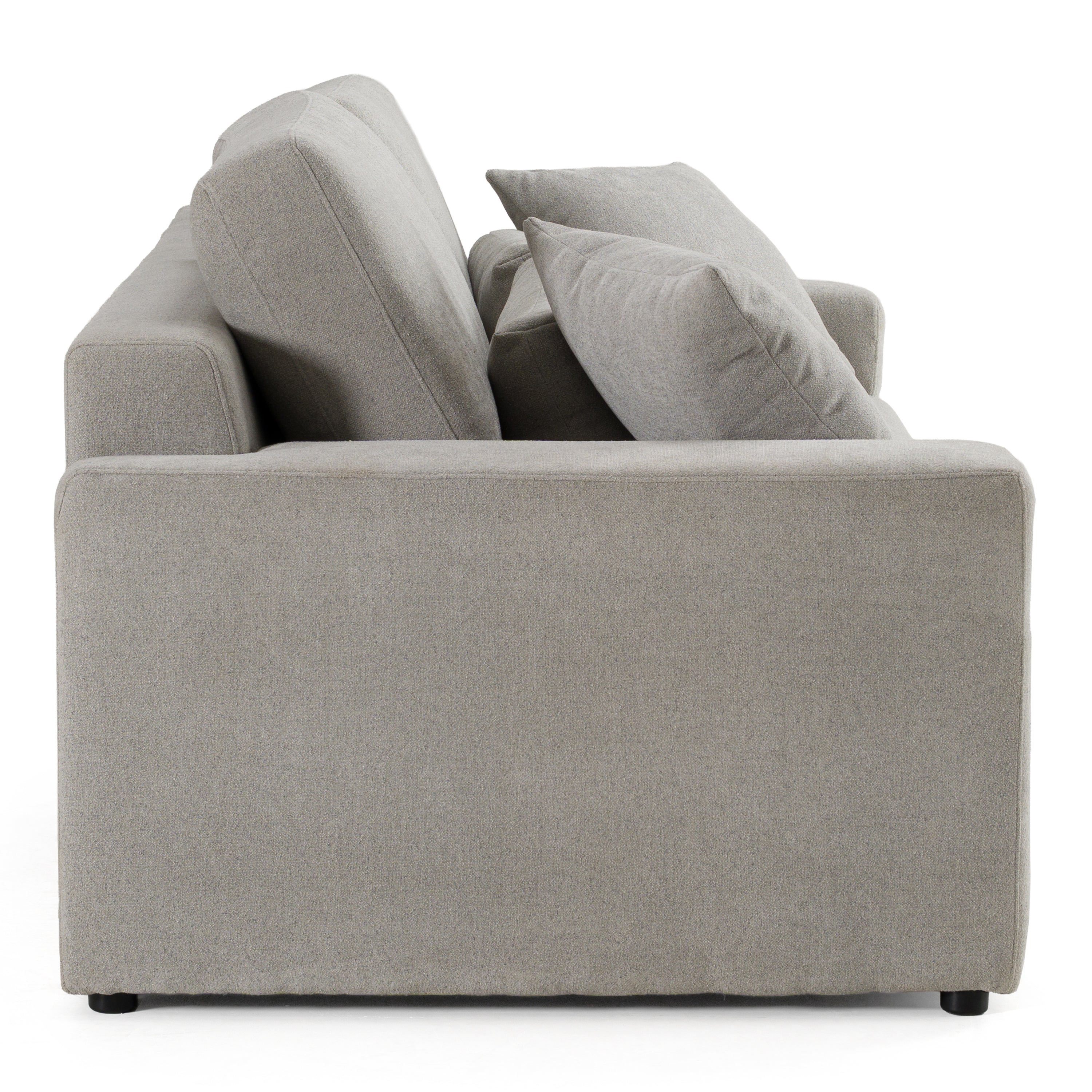 Loki - Modern Grey Fabric 3-Seat Sofa - image 3