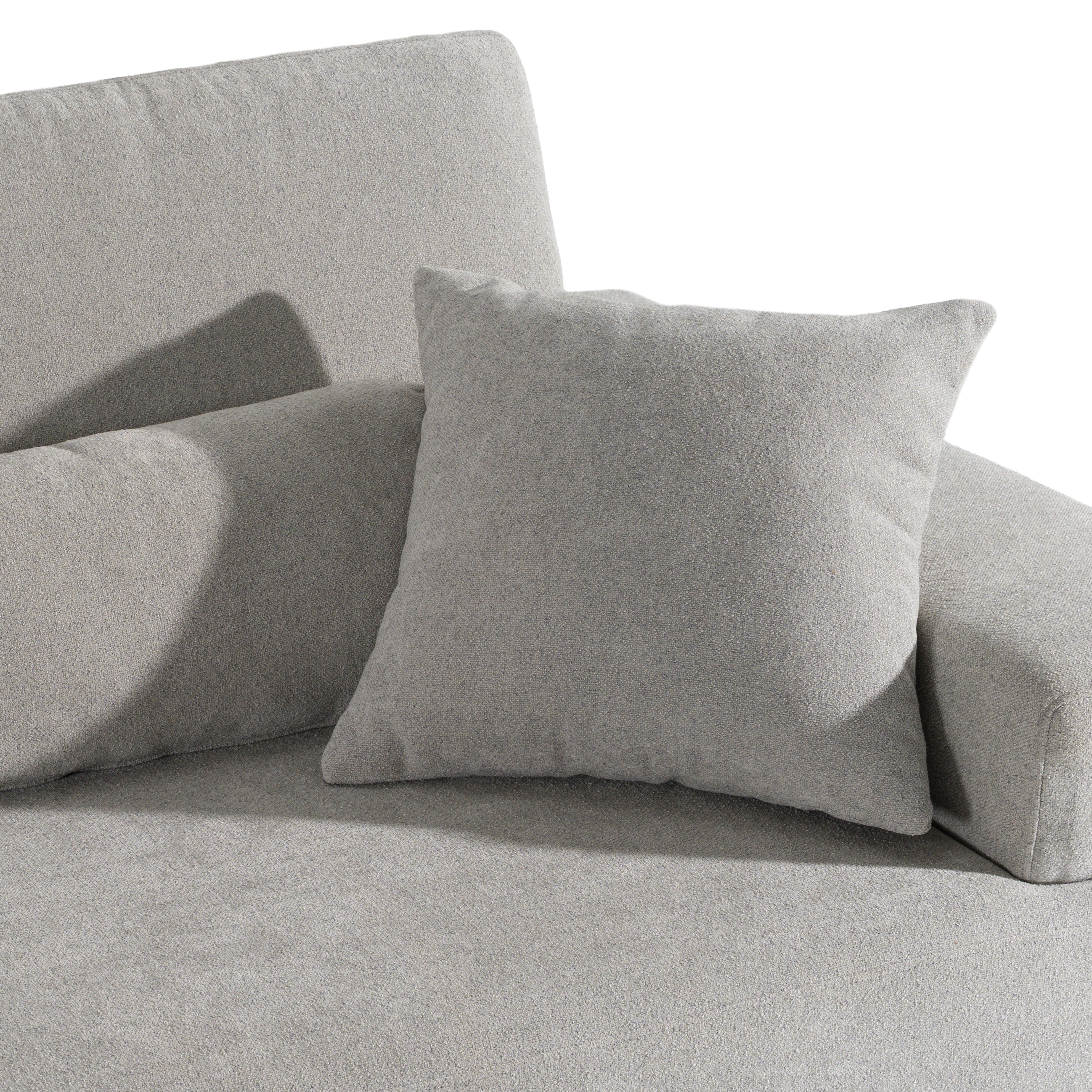 Loki - Modern Grey Fabric 3-Seat Sofa - image 5