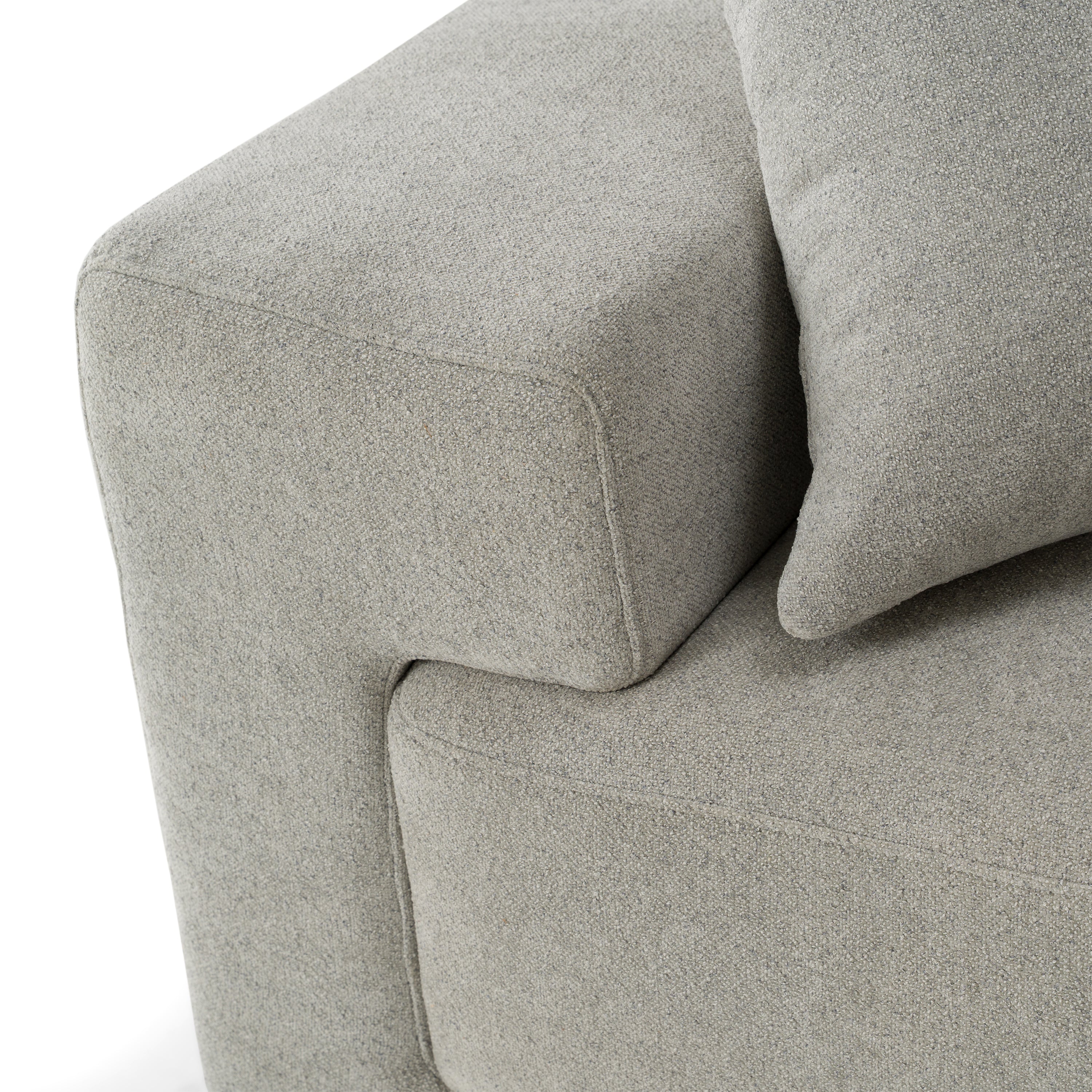 Loki - Modern Grey Fabric 4-Seat Sofa - image 5