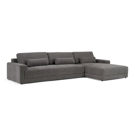 Loki - Modern Grey Fabric Right Facing Sectional Sofa - image 2