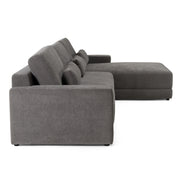 Loki - Modern Grey Fabric Right Facing Sectional Sofa - image 3