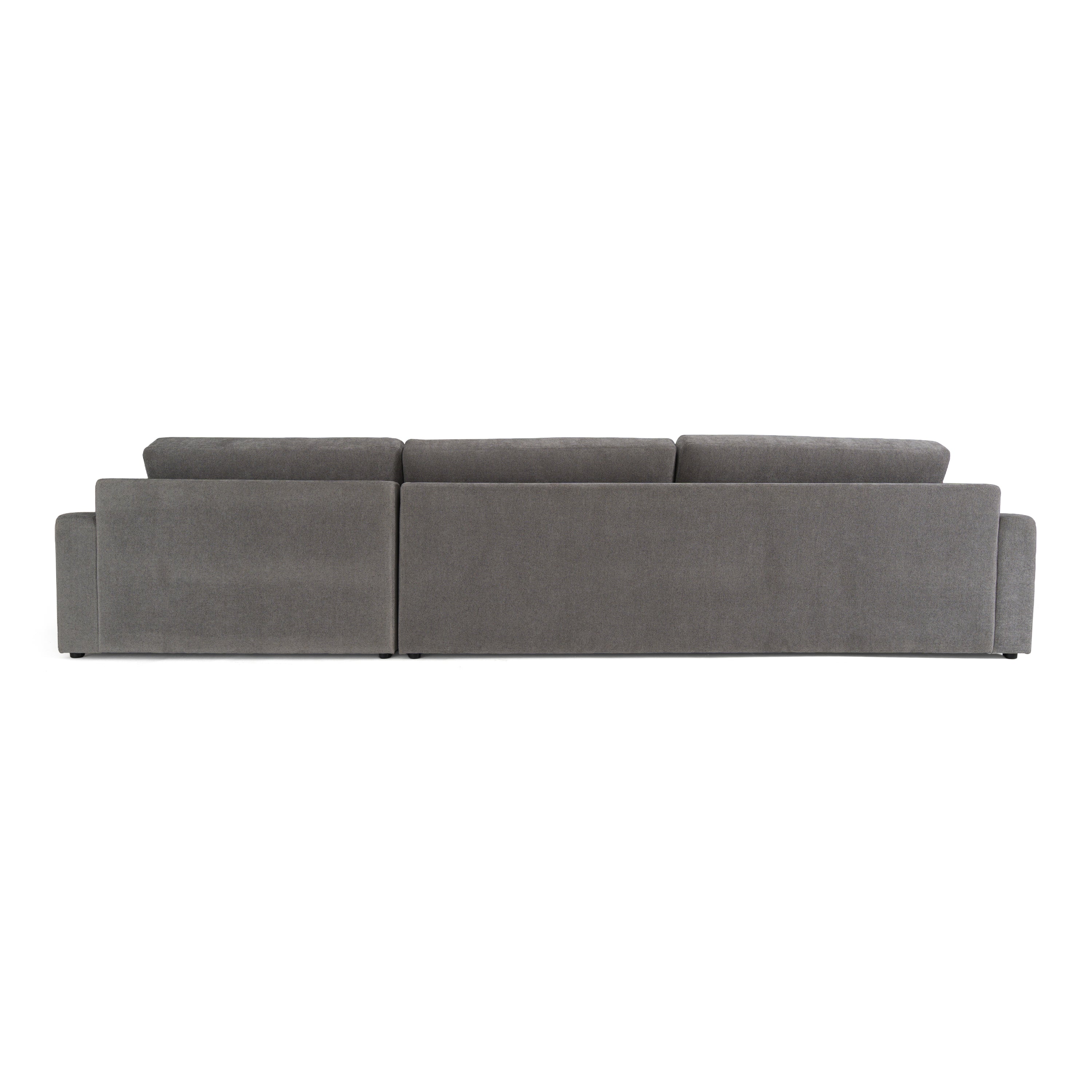 Loki - Modern Grey Fabric Right Facing Sectional Sofa - image 4