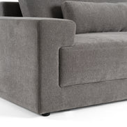 Loki - Modern Grey Fabric Right Facing Sectional Sofa - image 5
