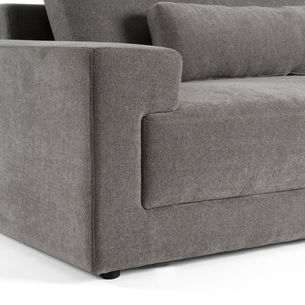 Loki - Modern Grey Fabric Right Facing Sectional Sofa - image 5