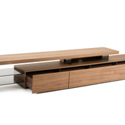 Loreta - Modern Walnut TV Stand - image 2
