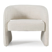 Luby - Modern Cream Fabric Accent Chair - image 3