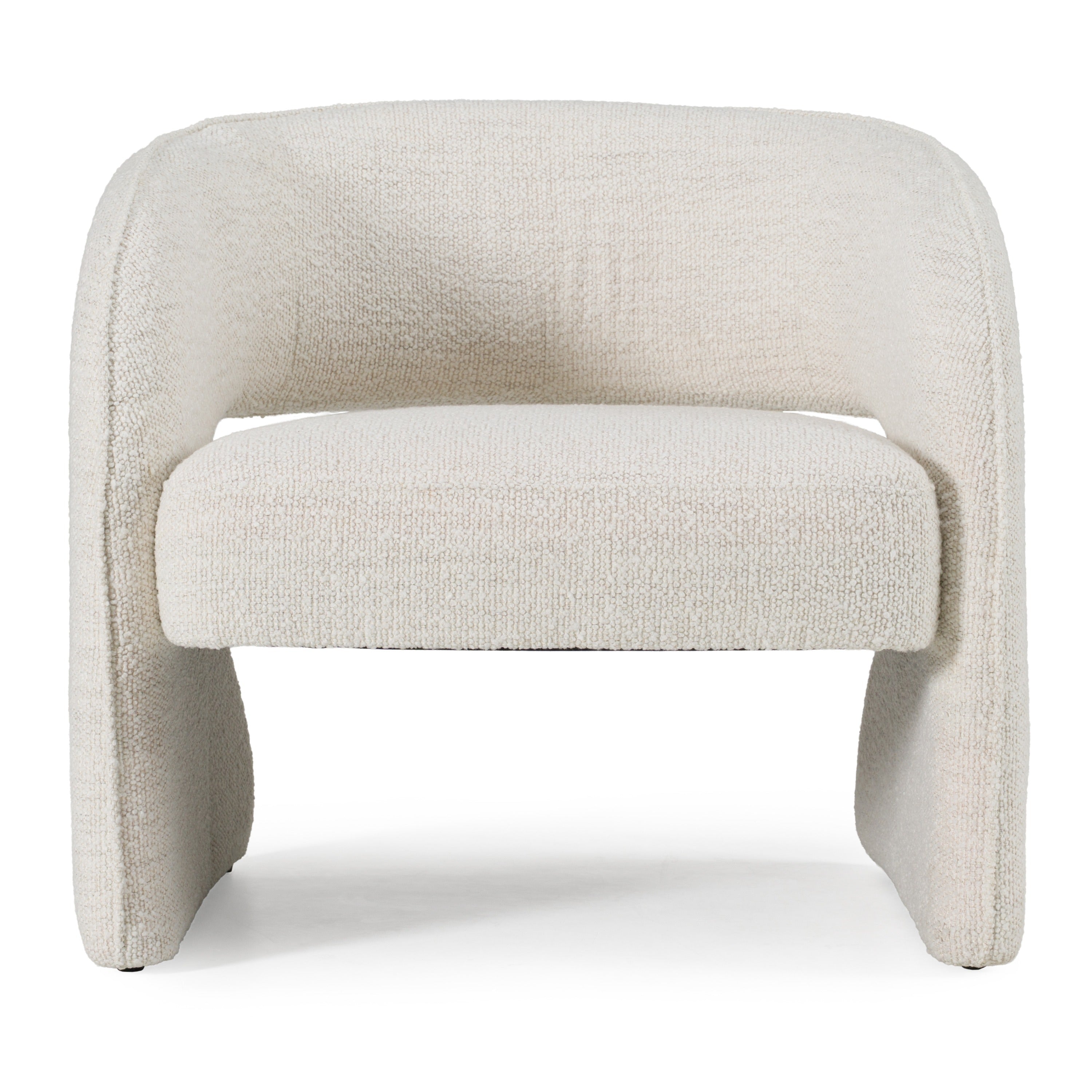 Luby - Modern Cream Fabric Accent Chair - image 3
