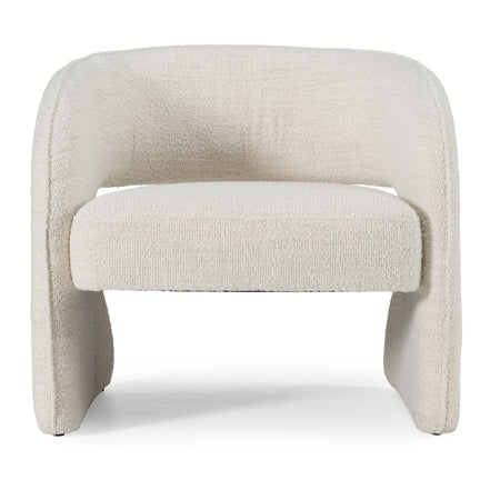 Luby - Modern Cream Fabric Accent Chair - image 3
