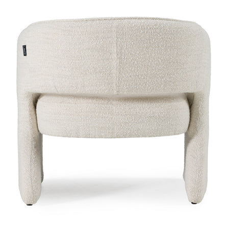 Luby - Modern Cream Fabric Accent Chair - image 5