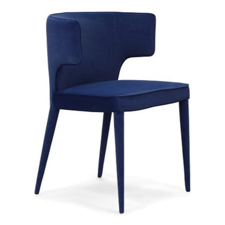Lucero - Modern Blue Velvet Dining Armchair - image 5