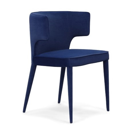 Lucero - Modern Blue Velvet Dining Armchair - image 3