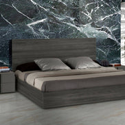 Lucia - Eastern King Italian Modern Matte Grey / Elm Grey Bed - image 2