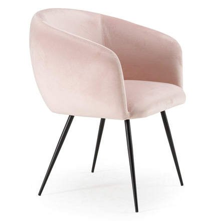 Conroy + Luzerne - Modern Black + Pink Dining Table Set - image 3