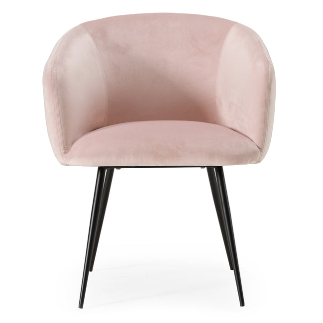 Luzerne - Modern Pink Velvet Dining Chair