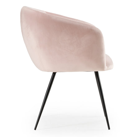 Luzerne - Modern Pink Velvet Dining Chair - image 2