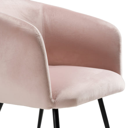 Luzerne - Modern Pink Velvet Dining Chair - image 4