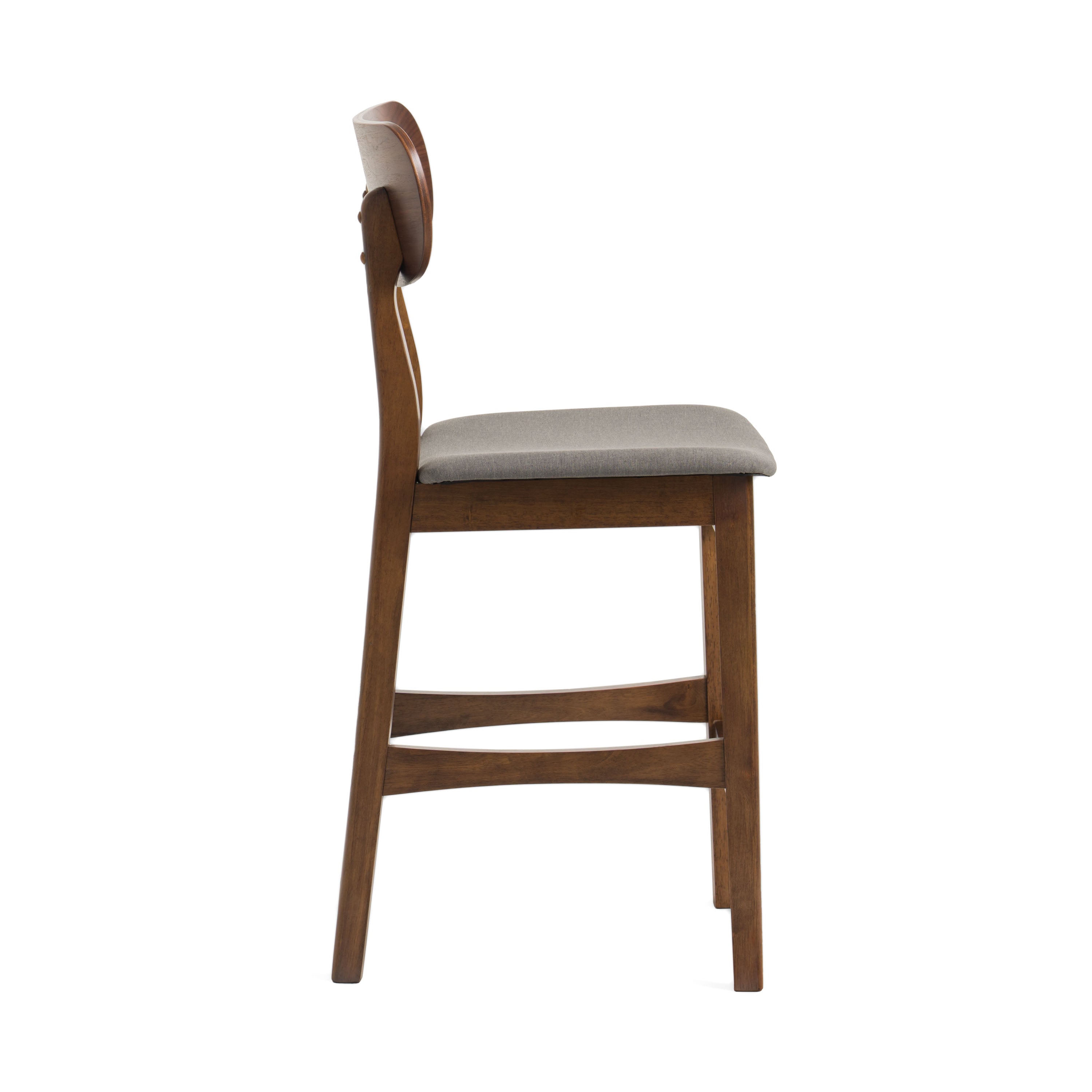 Lynn - Modern Grey & Walnut Counter Chair (Set of 2) - image 4