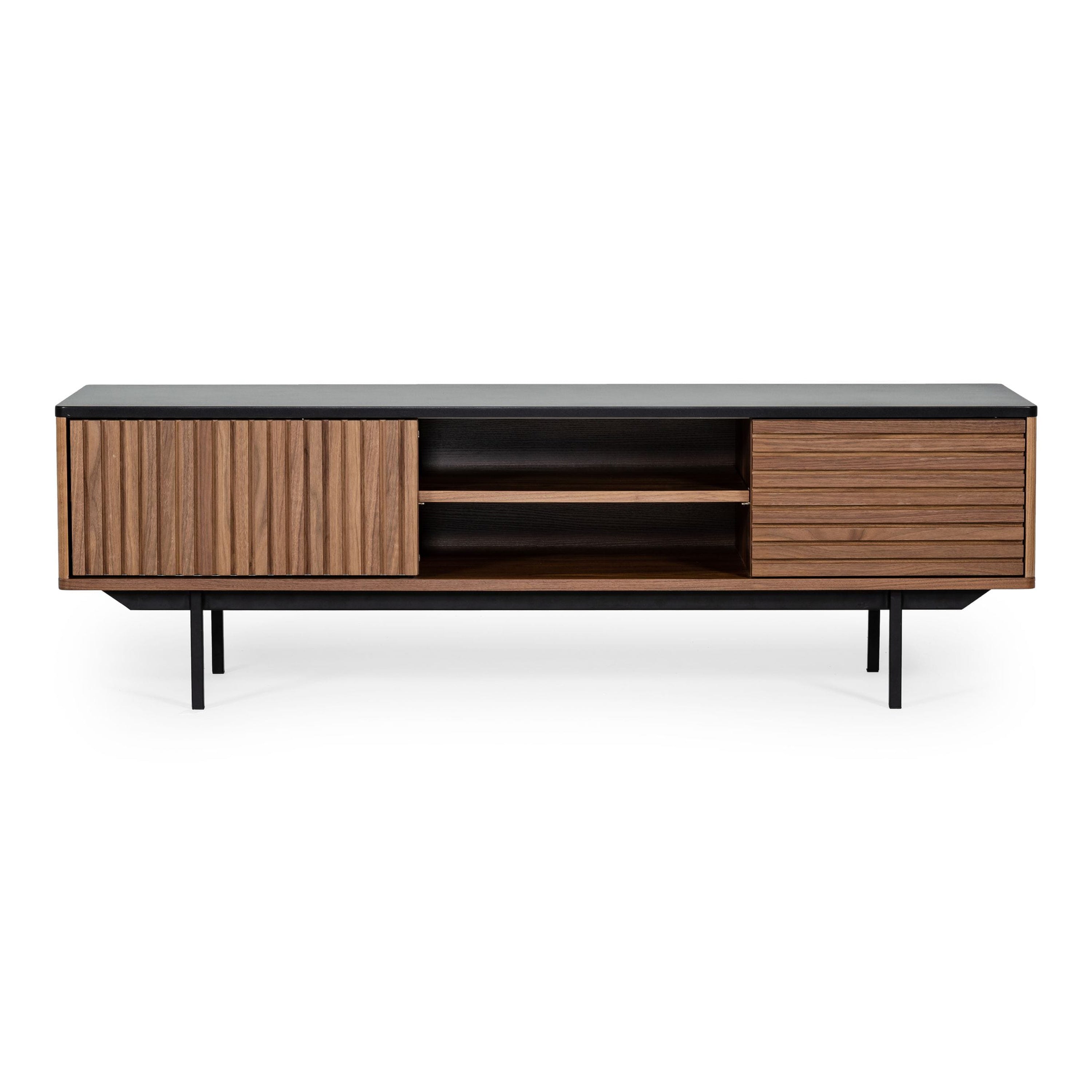 Maggie - Modern Walnut and Grey TV Stand - image 5