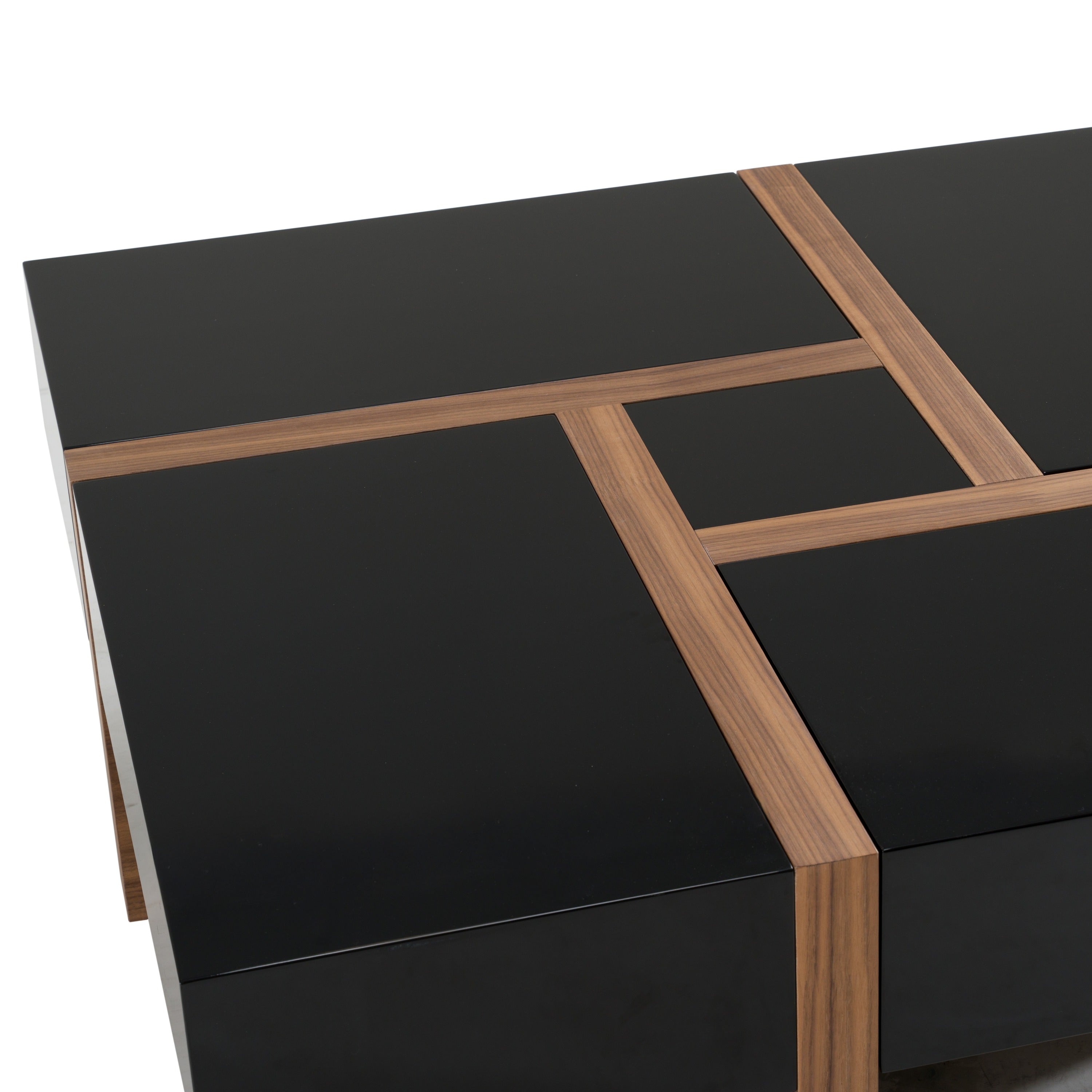 Makai Modern Black & Walnut Coffee Table - image 5