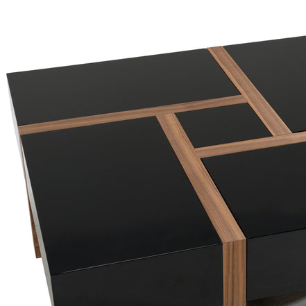 Makai Modern Black & Walnut Coffee Table - image 5