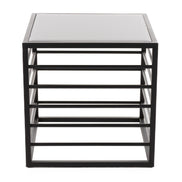 Malvo - Modern Black + Glass End Table - image 4