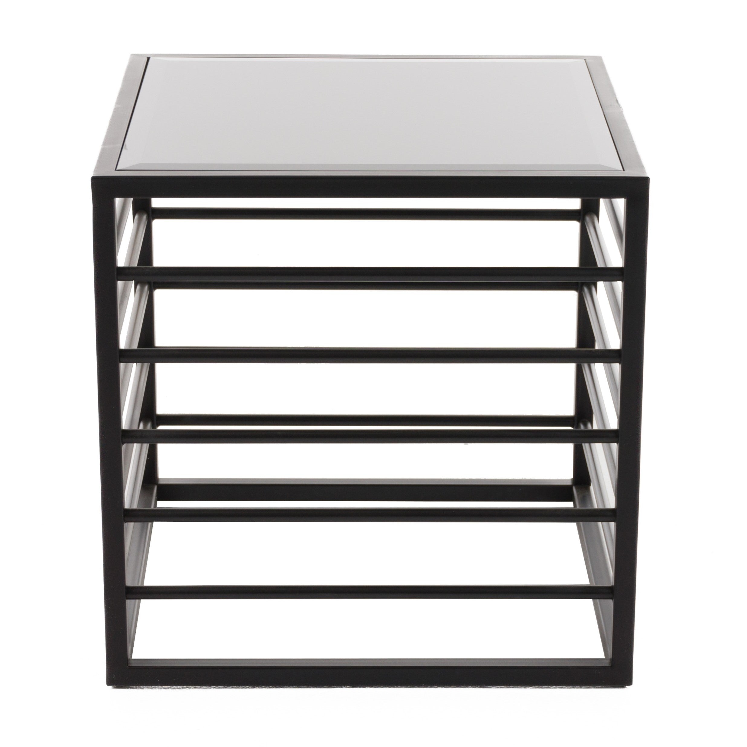 Malvo - Modern Black + Glass End Table - image 4