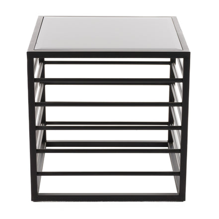 Malvo - Modern Black + Glass End Table - image 4